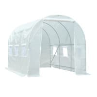 OutSunny Greenhouse Outdoors Waterproof White 2000 mm x 3500 mm x 2000 mm