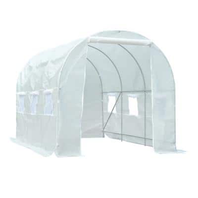 Outsunny Greenhouse Outdoors Waterproof White 2000 mm x 3500 mm x 2000 ...