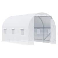 OutSunny Greenhouse Outdoors Waterproof White 2000 mm x 4500 mm x 2000 mm