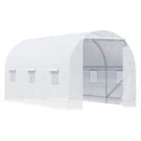 Outsunny Greenhouse Outdoors Waterproof White 2000 mm x 4500 mm x 2000 mm