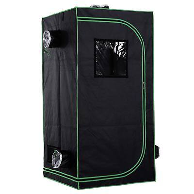 OutSunny Hydroponic Grow Tent Outdoors Waterproof Black, Green 800 mm x 800 mm x 1600 mm