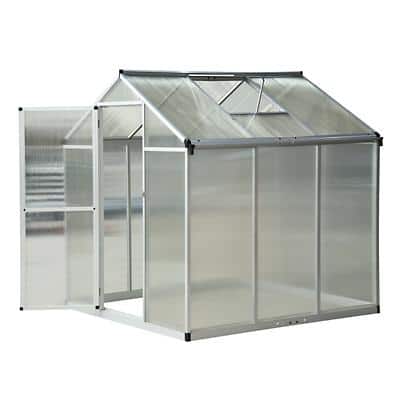 OutSunny Greenhouse Outdoors Waterproof Silver 1830 mm x 1820 mm x 1950 mm