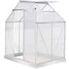 OutSunny Greenhouse Outdoors Waterproof Silver 1300 mm x 1880 mm x 2080 mm