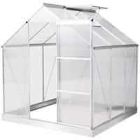 Outsunny New Greenhouse Outdoors Waterproof Silver 1930 mm x 1880 mm x 2080 mm