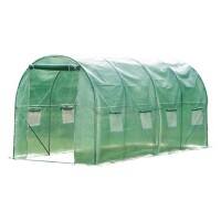 Outsunny Polytunnel Greenhouse Outdoors Waterproof Green 1950 mm x 3950 mm x 1950 mm