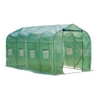 Outsunny Polytunnel Greenhouse Outdoors Waterproof Green 1950 mm x 3950 mm x 2000 mm