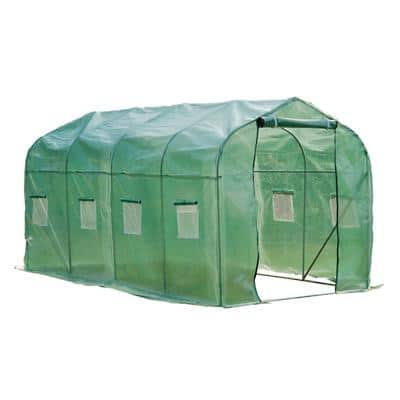 OutSunny Polytunnel Greenhouse Outdoors Waterproof Green 1950 mm x 3950 mm x 2000 mm