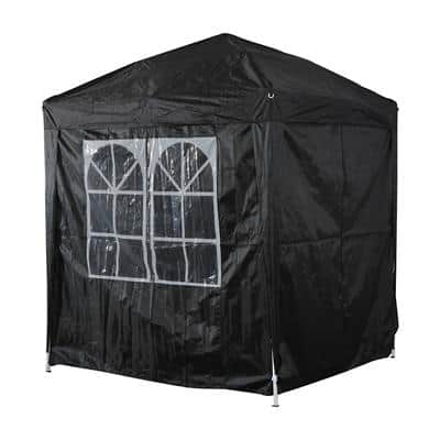 Outsunny Pop Up Gazebo Outdoors Water proof Black 2000 mm x 2000 mm x 2450 mm