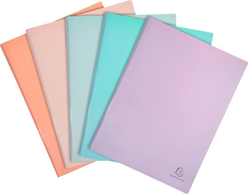 Exacompta Display Book Assorted Pastel Colours Polypropylene 24 x 32 cm Pack of 15