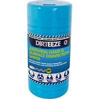 Dirteeze Hand and Surface Wipes Antiviral 200 Wipes