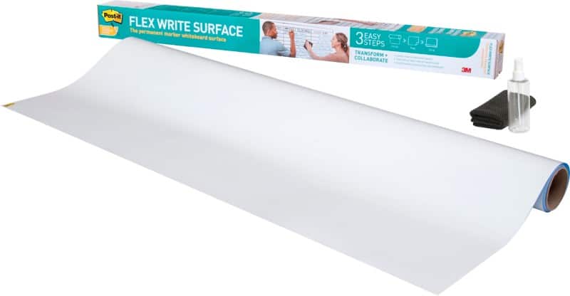Post-it Flex Write Surface Dry Erase Film 122 x 91 cm White 7100299404
