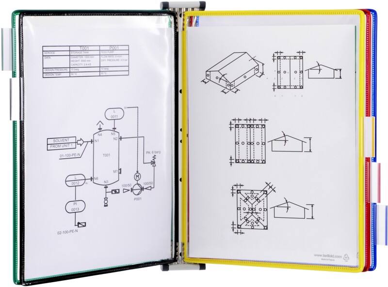 Djois Tarifold Display Panel System 5 Panels A4 Metal Assorted