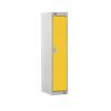 Link51 Locker with Lockable 1 Door Steel 300 x 450 x 1382mm Grey & Yellow Standard Deadlock