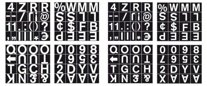 Bi-Office Magnetic Characters 10 cm Black, White CAR0702