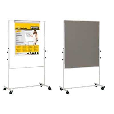 Bi-Office Mobile Duo Mobile Easel Magnetic Lacquered Steel 70 (W) x 120 (H) cm