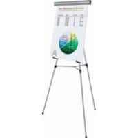 Bi-Office Flex Professional Easel Freestanding 177 (W) x 95.3 (H) cm Silver