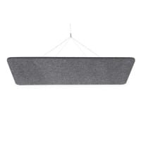 Bi-Office ARCHYI Sculpo Accoustic Room Element Ceiling Rectangular SPD040205372 PET 1200 x 600 x 20mm Dark Grey