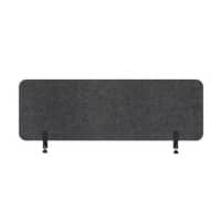 Bi-Office ARCHYI Sculpo Accoustic Screen Desk Devider with Metal Clamps SPD730207372 PET 400 x 1200 x 33mm Dark Grey
