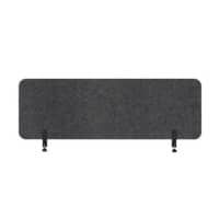 Bi-Office ARCHYI Sculpo Accoustic Screen Desk Devider with Metal Clamps SPD730207372 PET 400 x 1200 x 33mm Dark Grey