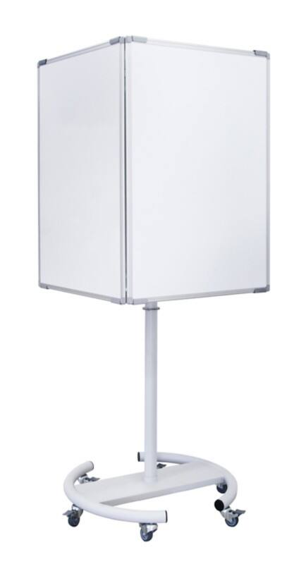 Bi-Office Information Board System Freestanding 64 (W) x 185 (H) cm White