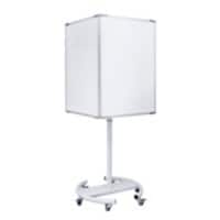 Bi-Office Information Board System Freestanding 64 (W) x 185 (H) cm White