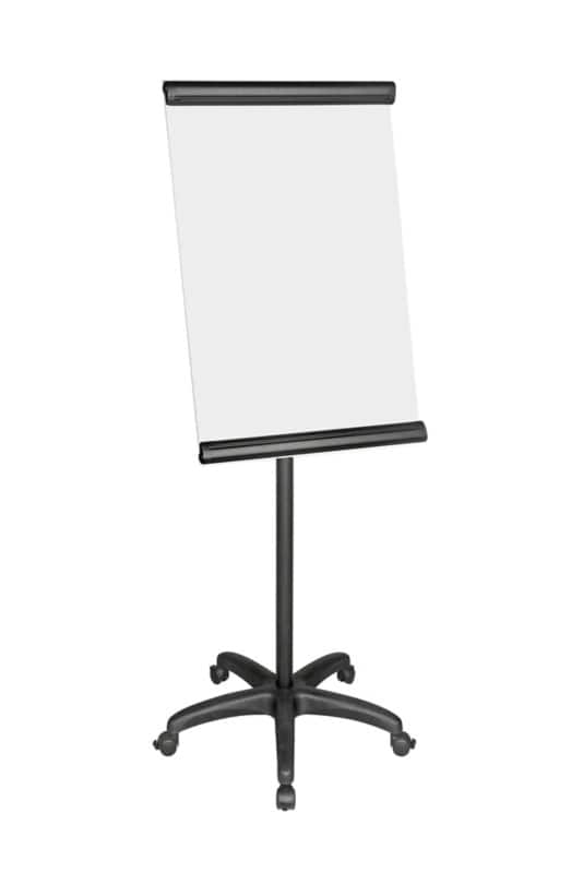 Bi-Office Mobile Easel Freestanding 90 (W) x 60 (H) cm Black