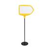 Bi Office Safety Arrow Floor Sign Magnetic Drywipe Yellow