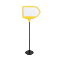 Bi Office Safety Arrow Floor Sign Magnetic Drywipe Yellow