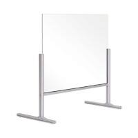 Bi-Office Protective Screen Freestanding Acrylic 850 (W) x 850 (H) mm Transparent