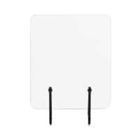 Bi-Office Tabletop Frameless Protective Screen with Clamps 1400 x 900 x 4mm Acrylic Clear