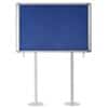Bi-Office Mastervision Outdoor Notice Board Freestanding 123 (W) x 98.2 (H) cm Blue
