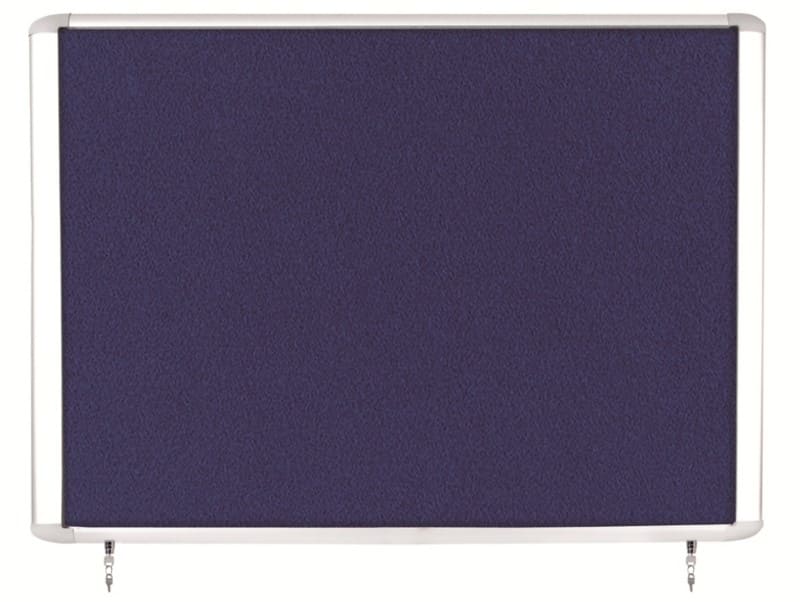 Bi-Office Mastervision Outdoor Top Hinged Lockable Notice Board Non Magnetic 8 x A4 Wall Mounted 101.2 (W) x 68.1 (H) cm Blue