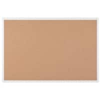 Bi-Office Maya Cork Noticeboard Non Magnetic Wall Mounted 120 (W) x 2.5 (D) x 90 (H) cm Aluminium Beige