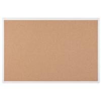 Bi-Office Maya Cork Noticeboard Non Magnetic Wall Mounted 90 (W) x 2.5 (D) x 60 (H) cm Aluminium Beige
