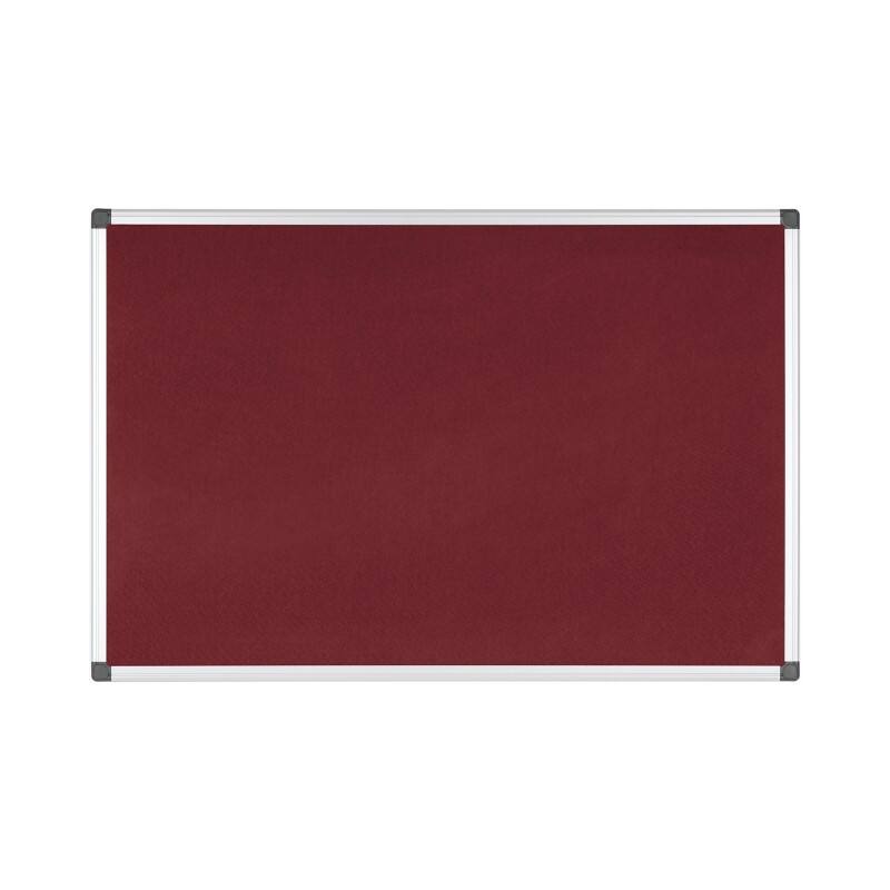 Bi-Office Maya Noticeboard Non Magnetic 120 (W) x 1.2 (D) x 120 (H) cm Burgundy