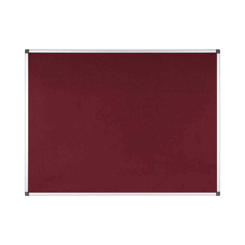 Bi-Office Maya Noticeboard Non Magnetic 120 (W) x 1.2 (D) x 90 (H) cm Burgundy