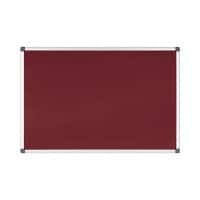 Bi-Office Maya Notice Board Non Magnetic 180 (W) x 120 (H) cm Burgundy