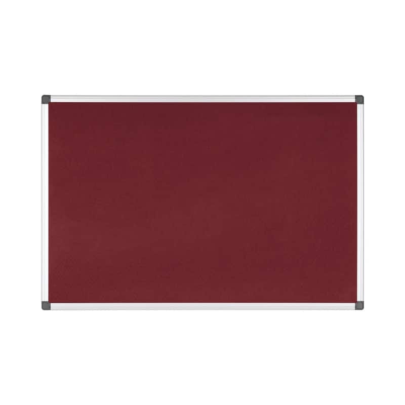Bi-Office Maya Noticeboard Non Magnetic 240 (W) x 1.2 (D) x 120 (H) cm Burgundy