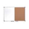 Bi-Office Maya Combi Board Non Magnetic Wall Mounted 80 (W) x 60 (H) cm Brown, White