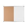 Bi-Office Maya Combi Board Wall Mounted 80 (W) x 60 (H) cm Brown, White