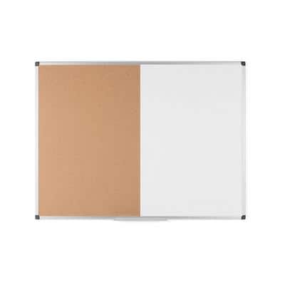 Bi-Office Maya Combi Board Wall Mounted 80 (W) x 60 (H) cm Brown, White