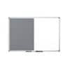 Bi-Office Maya Combi Board Magnetic Wall Mounted Lacquered Steel, Felt 120 (W) x 90 (H) cm Grey, White