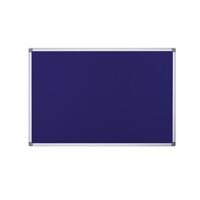 Bi-Office Notice Board Non Magnetic 150 (W) x 120 (H) cm Blue