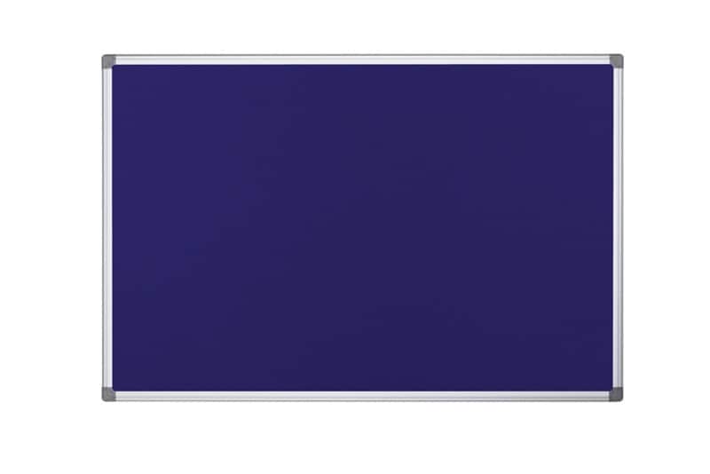 Bi-Office Maya Felt Noticeboard Non Magnetic 180 (W) x 1.2 (D) x 120 (H) cm Blue