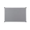 Bi-Office Notice Board Non Magnetic 120 (W) x 90 (H) cm Grey