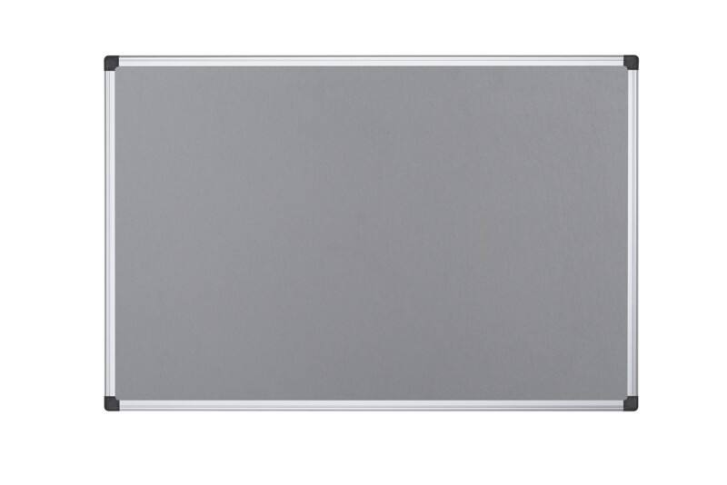 Bi-Office Noticeboard Non Magnetic 150 (W) x 1.2 (D) x 120 (H) cm Grey