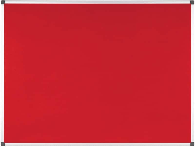 Bi-Office Noticeboard Non Magnetic 120 (W) x 1.2 (D) x 90 (H) cm Red