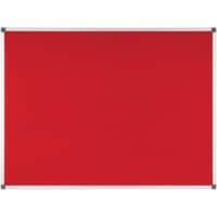 Bi-Office Notice Board Non Magnetic 120 (W) x 90 (H) cm Red