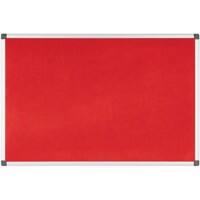 Bi-Office Notice Board Non Magnetic 180 (W) x 120 (H) cm Red