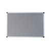 Bi-Office Maya Notice Board Magnetic Wall Mounted Cork, Steel 120 (W) x 90 (H) cm Grey
